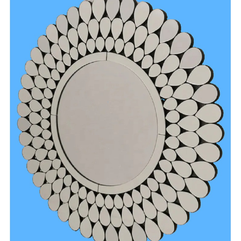 Supernalway Enterprise Brathroom Round Wall Mirror Silver Frameles Mirror